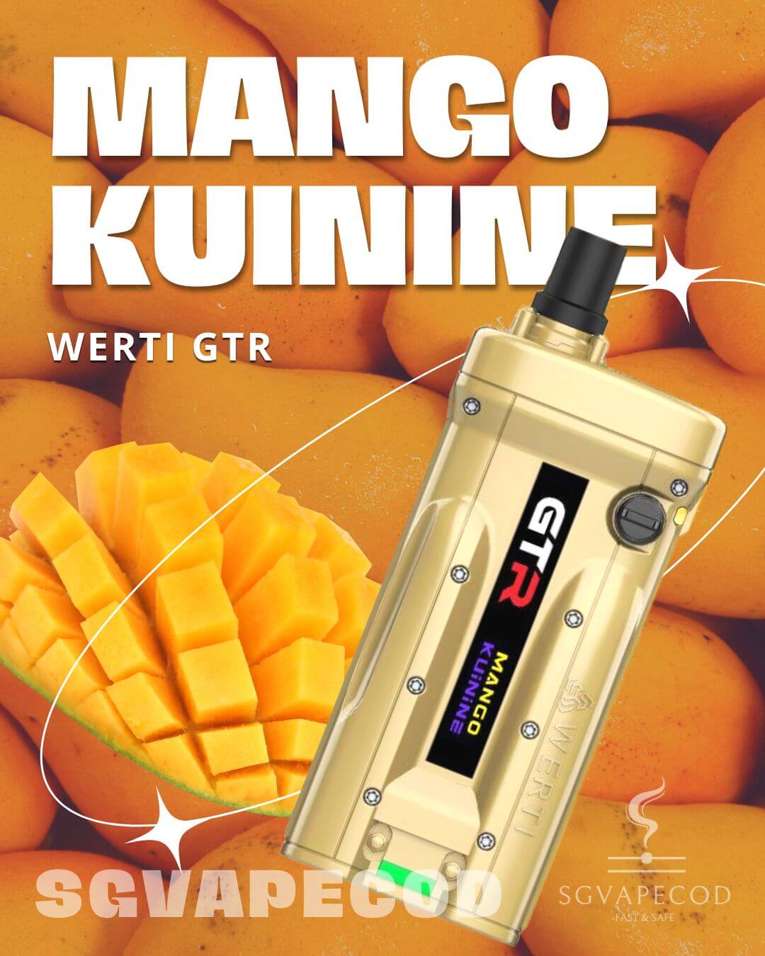 Werti-GTR-10000-Mango-Kuinine-(SG VAPE COD)