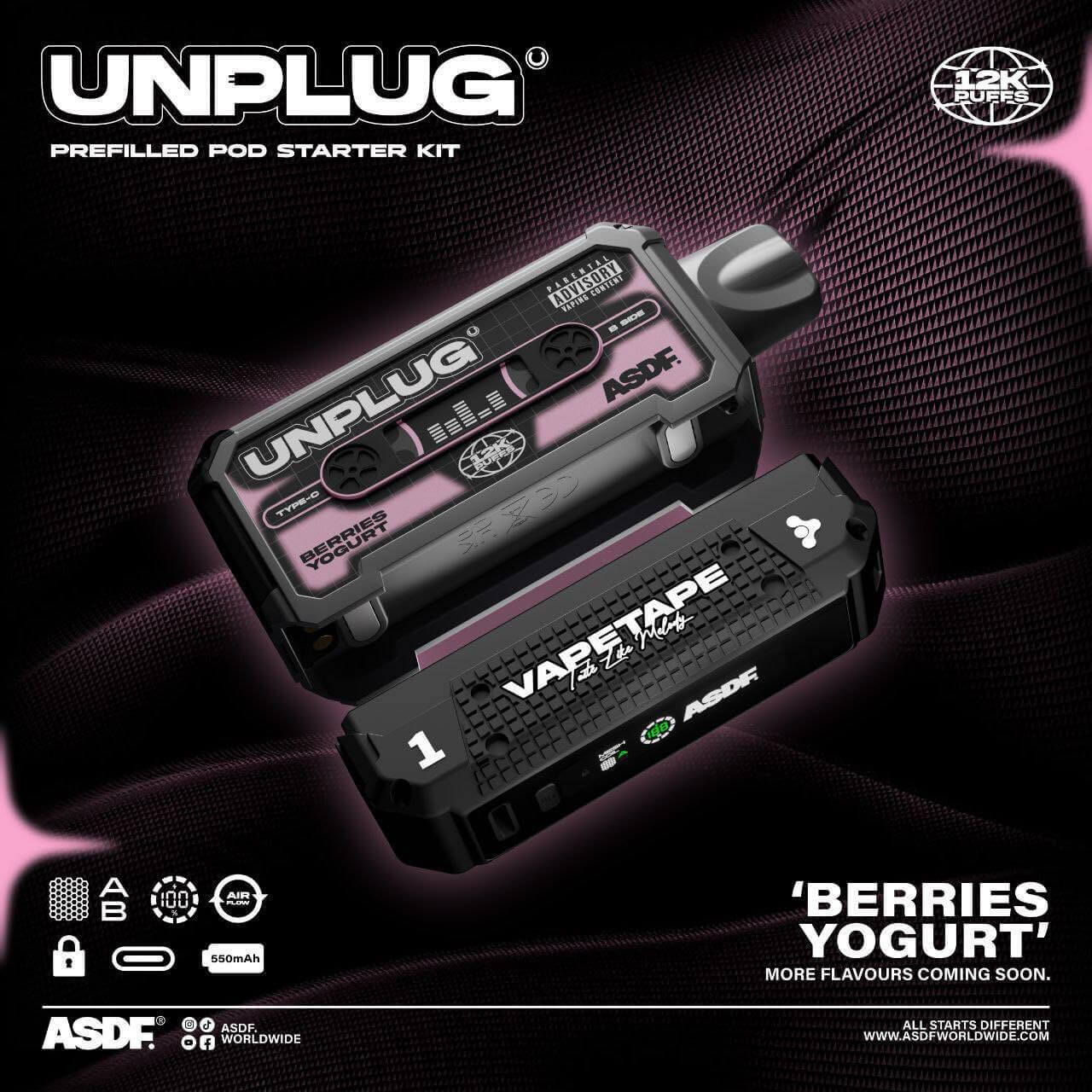 vapetape-unplug-12000-berries-yogurt_(SG VAPE COD)