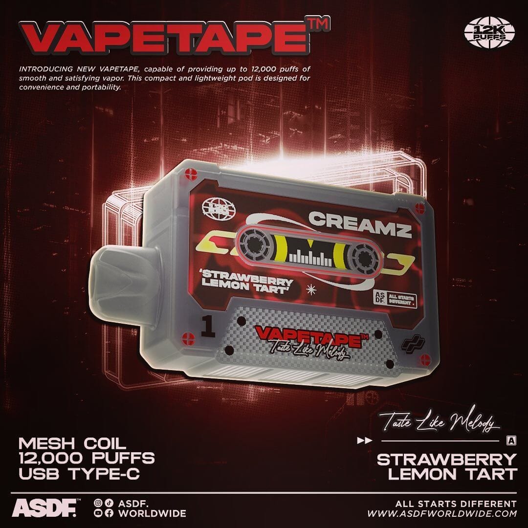 Vapetape-12000-Puffs-Strawberry-Lemon-Tart-(SG VAPE COD)