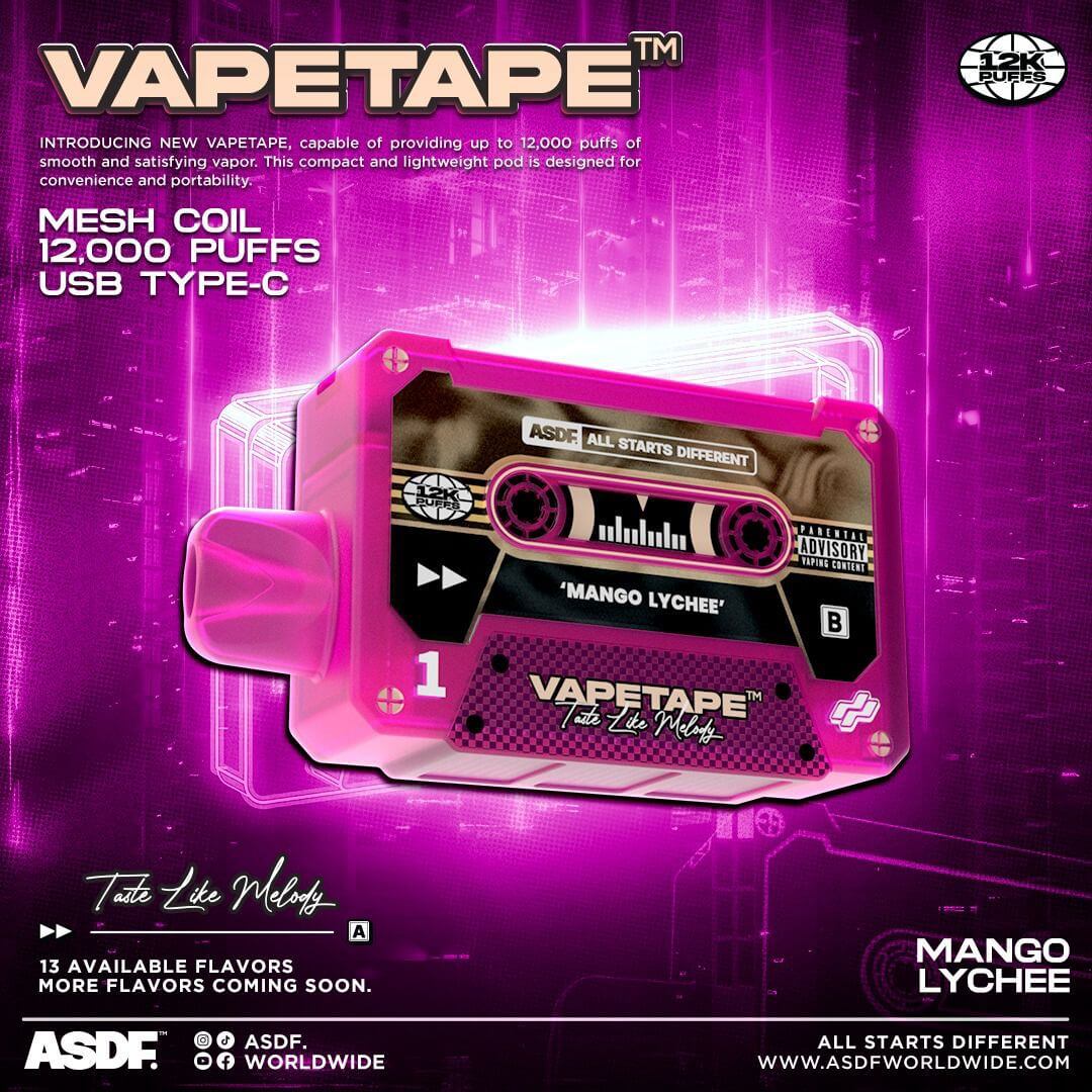 Vapetape-12000-Puffs-Mango-Lychee-(SG VAPE COD)