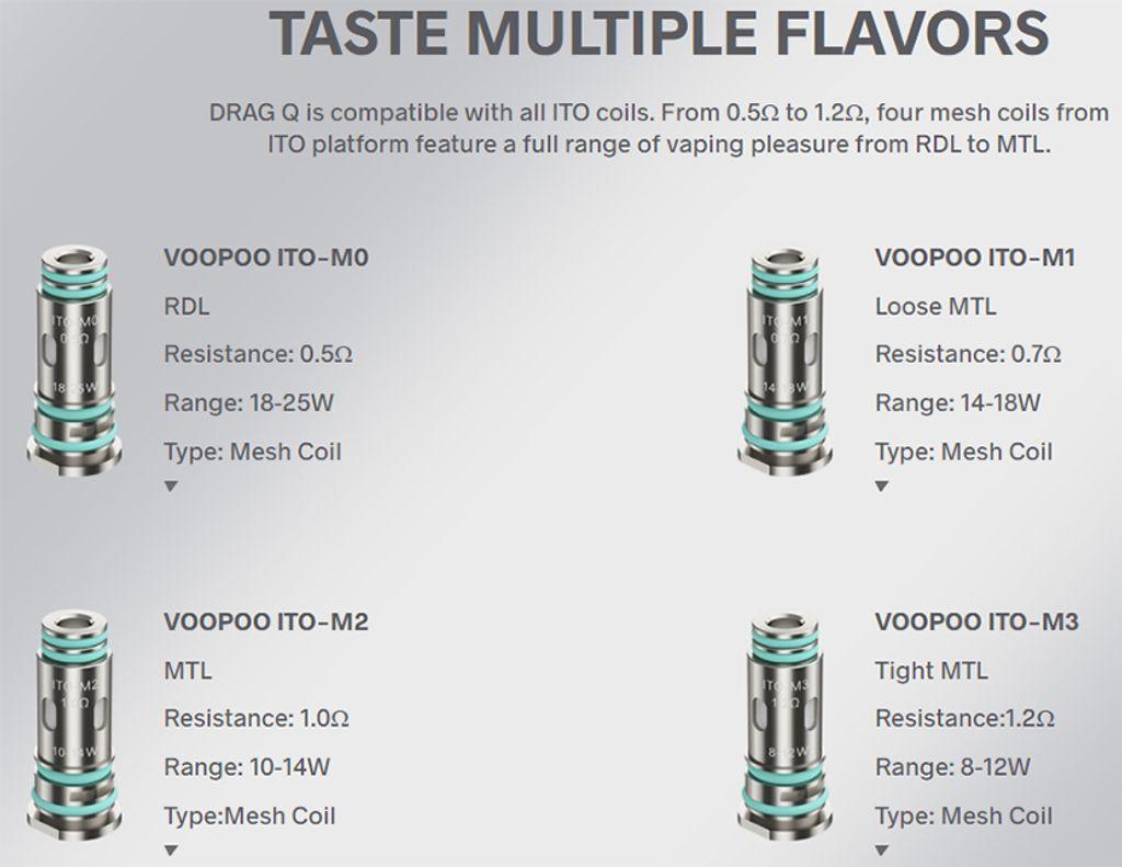 VOOPOO ITO REPLACEMENT COILS(SG VAPE COD)