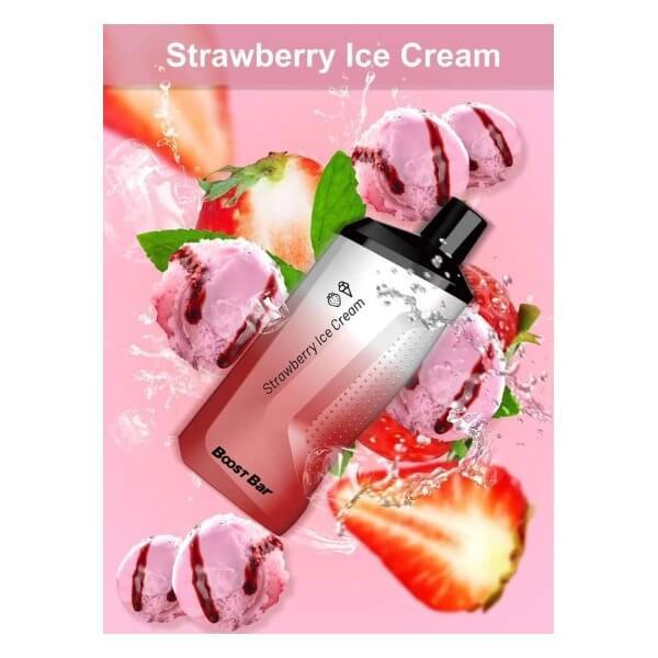 BOOST BAR 8000 (SG VAPE COD) - STRAWBERRY ICE CREAM