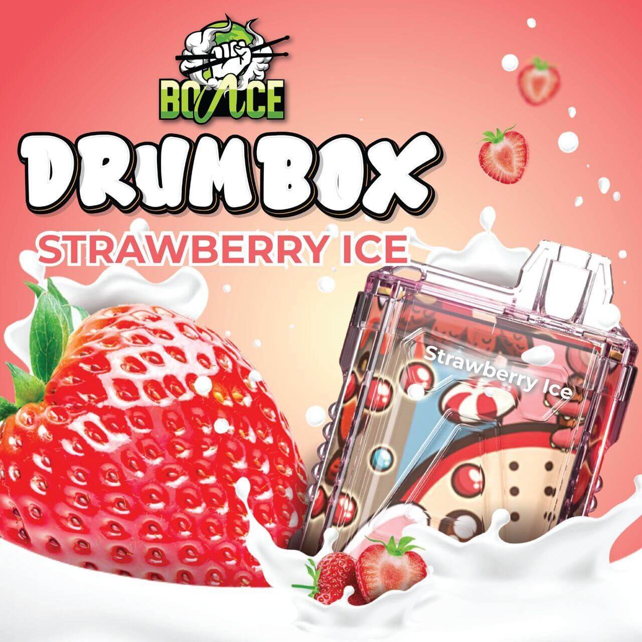 BOUNCE 7000 DRUM BOX(SG VAPE COD)-STRAWBERRY ICE