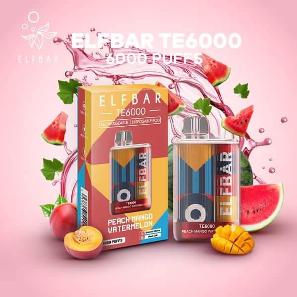 Elf-Bar-TE-6000-Peach-Mango-Watermelon-(SG VAPE COD)