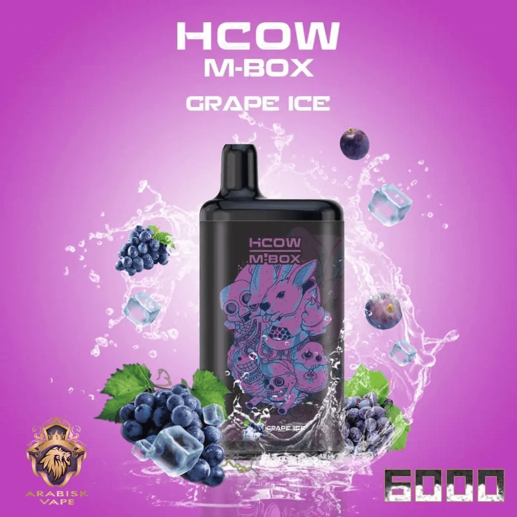 Hcow Mbox 6000 (SG VAPE COD)-GRAPE ICE