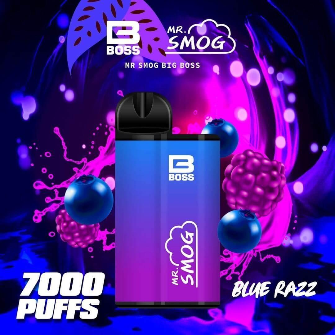 Mr Smog 7000(SG VAPE COD)-BLUERAZZ ICE