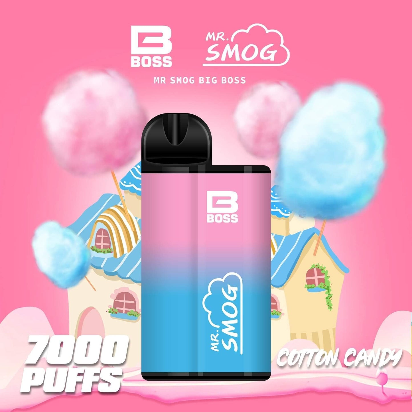 Mr Smog 7000(SG VAPE COD)-COTTON CANDY