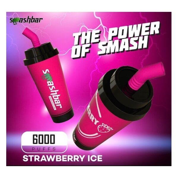 SMASH BAR 6000(SG VAPE COD)-STRAWBERRY ICE