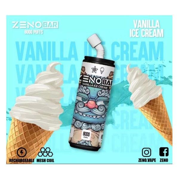 ZENO BAR 8000 (SG VAPE COD) - VANILLA ICE CREAM